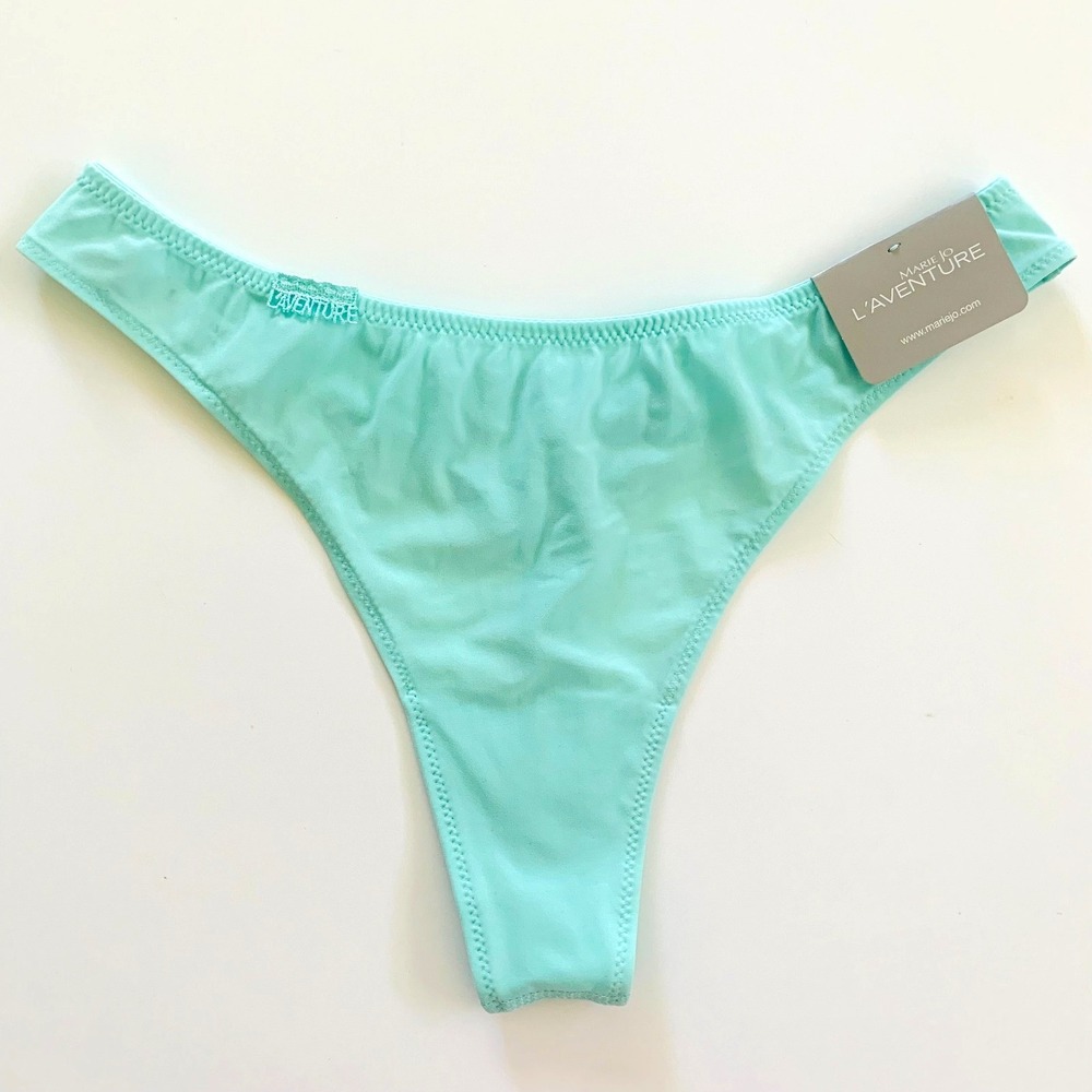 NWT Marie Jo L'Aventure Ernest Thong Panty US/UK Small FR/EU 38 Green Sporty - Picture 2 of 7